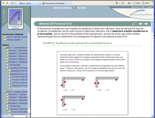 Statics Cve Course OLI
